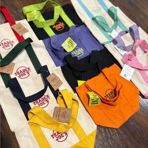 Trader Joe's Collection of 12 Mini Canvas Tote Bags (1 of each) EXCLUSIVE 25-26
